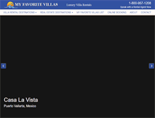 Tablet Screenshot of myfavoritevillas.com